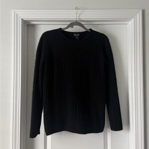 Rafaella Angora Wool Blend Black Sweater